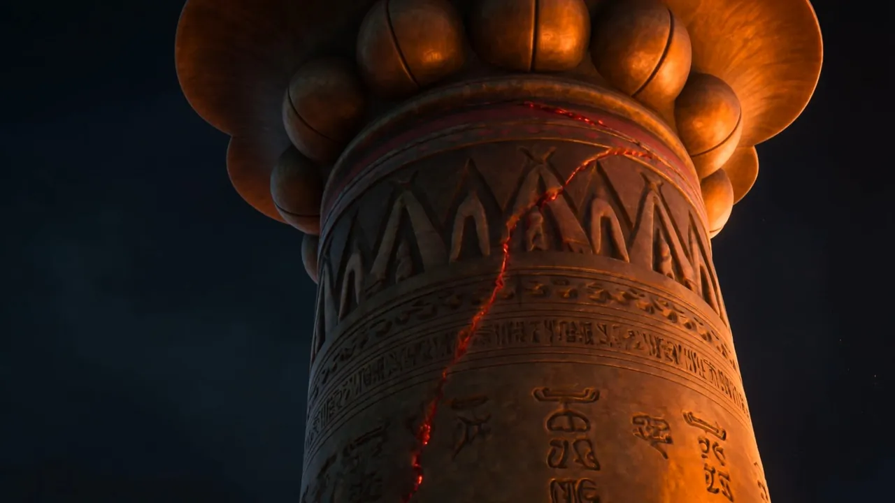Cast decoration running with molten light
