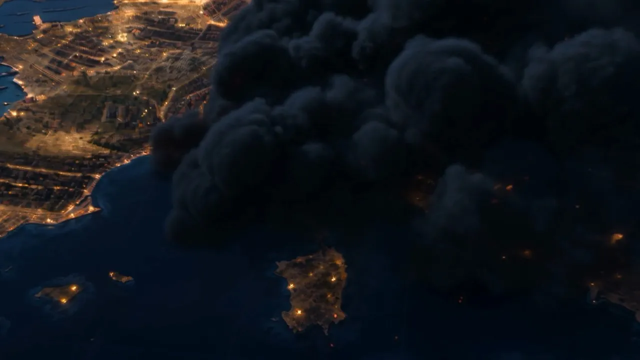 The smoke covers a whole stretch of the map