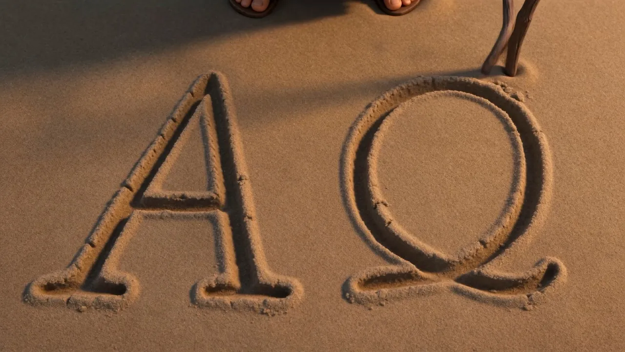 Alpha… and Omega. The first letter of everything, and the last