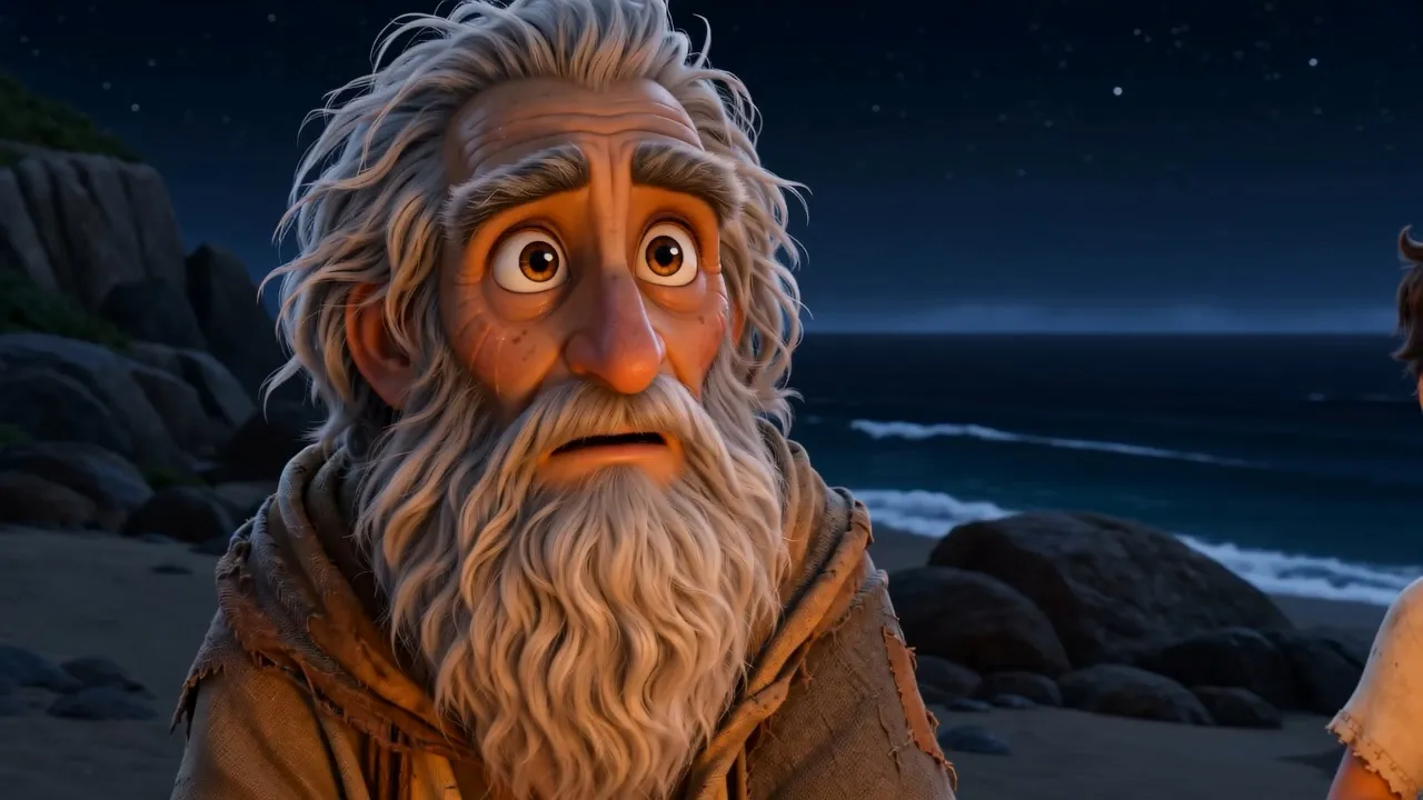 John gazes at the dark horizon, letting the question finish echoing