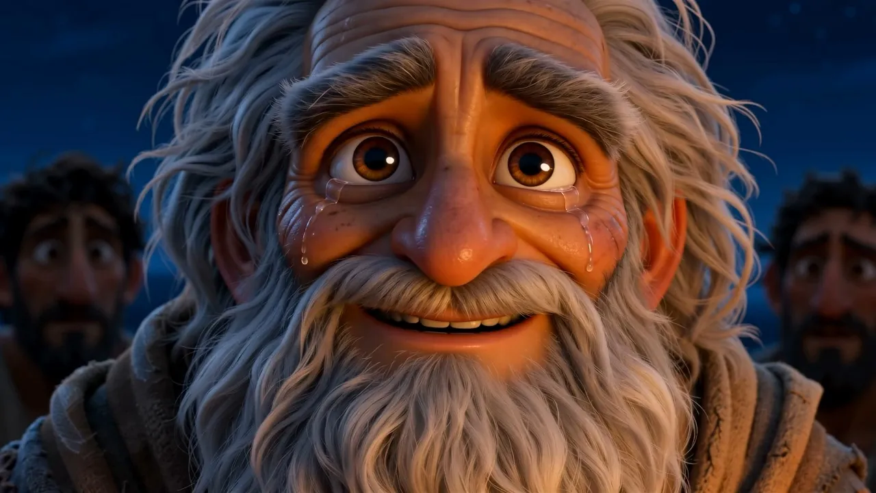 The smile fades into something deeper