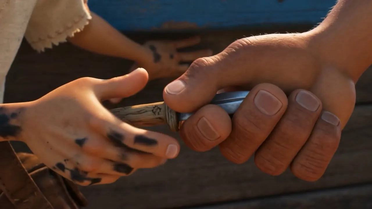 The old smuggler's trade — a whittled comb one way, something else the other