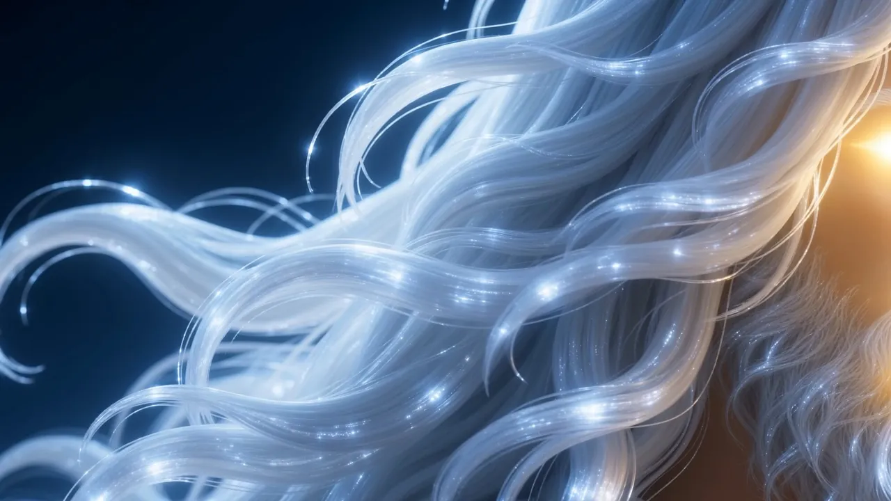 Hair white as wool, white as snow — stirring in a wind from nowhere