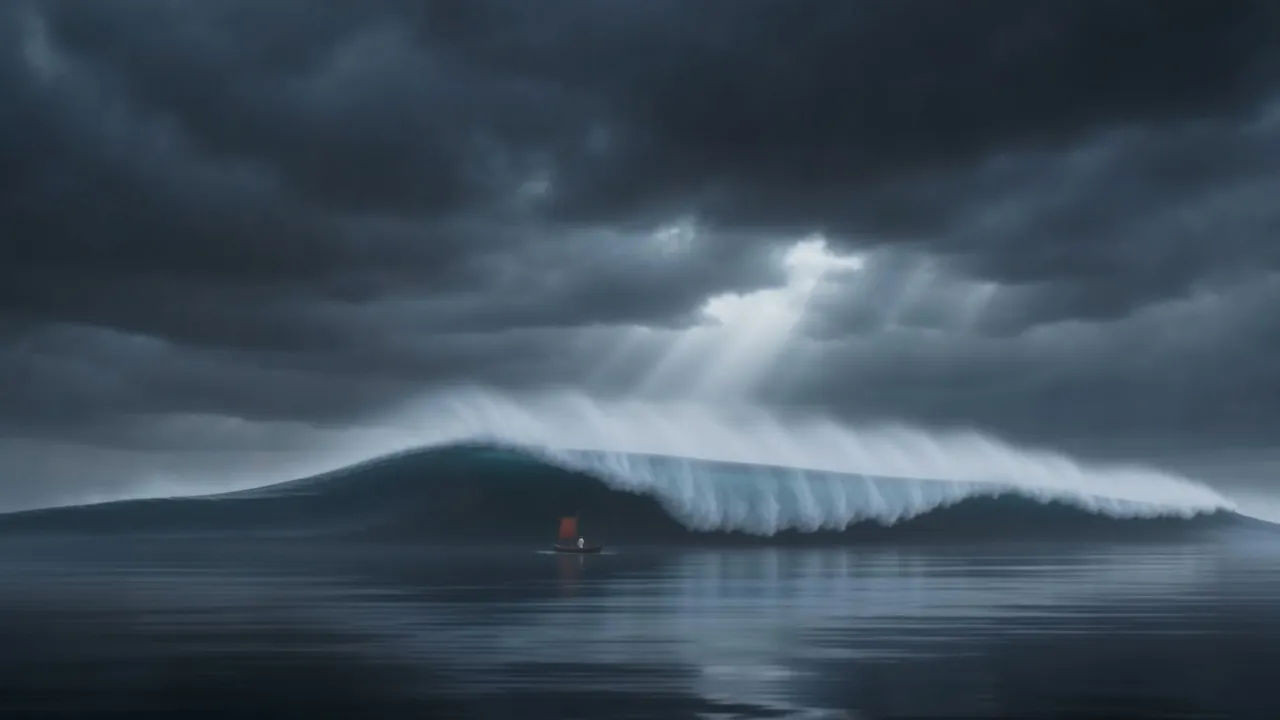 One word — and the storm lies down