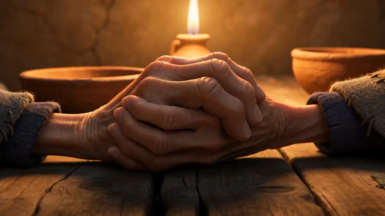 A pause the length of thirty years. Then her thumb moves, once