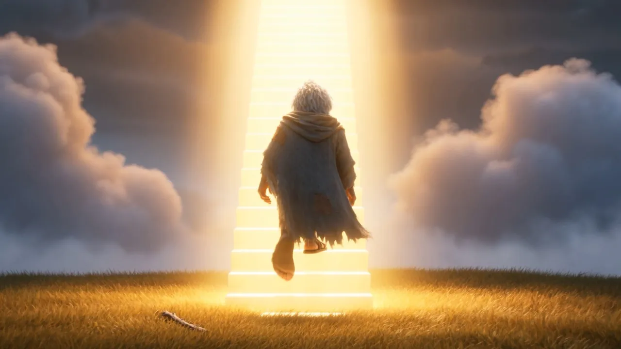 And he walks. Up