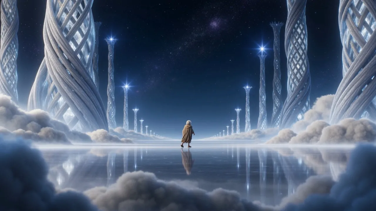 One small, wind-burned, sea-salted figure, standing in the country of glory