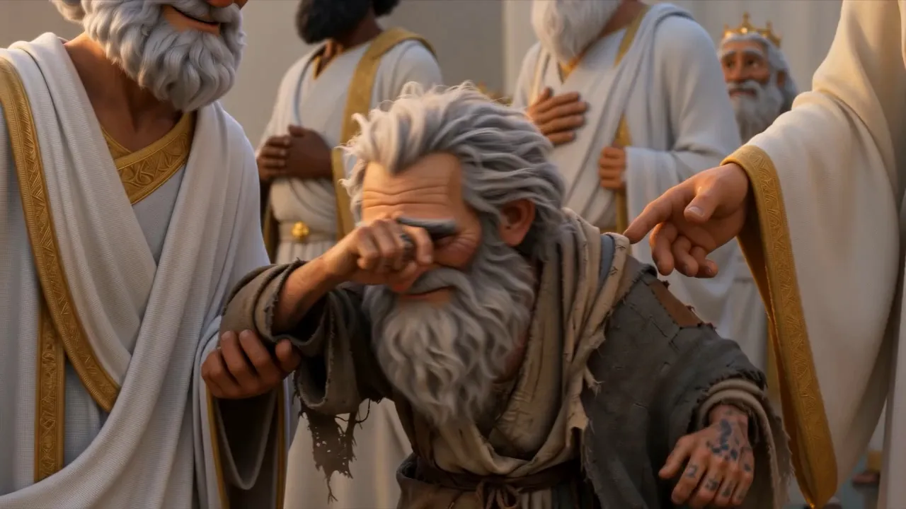 He wipes his eyes hard with the heel of one hand