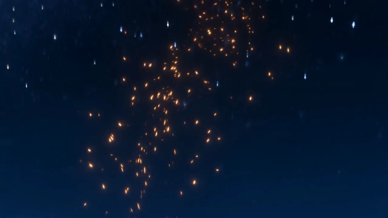 Up they go, climbing the dark like small prayers