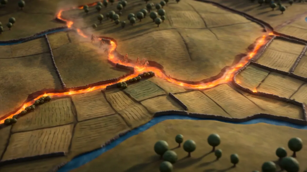 Borders redraw themselves in creeping lines of fire