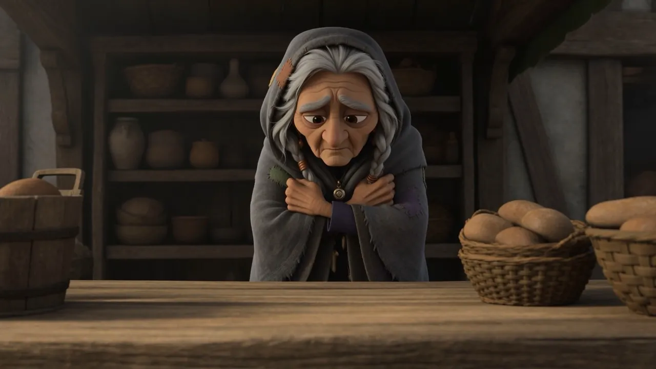 The stall-keeper stands behind it with her arms crossed, guarding it like a treasury