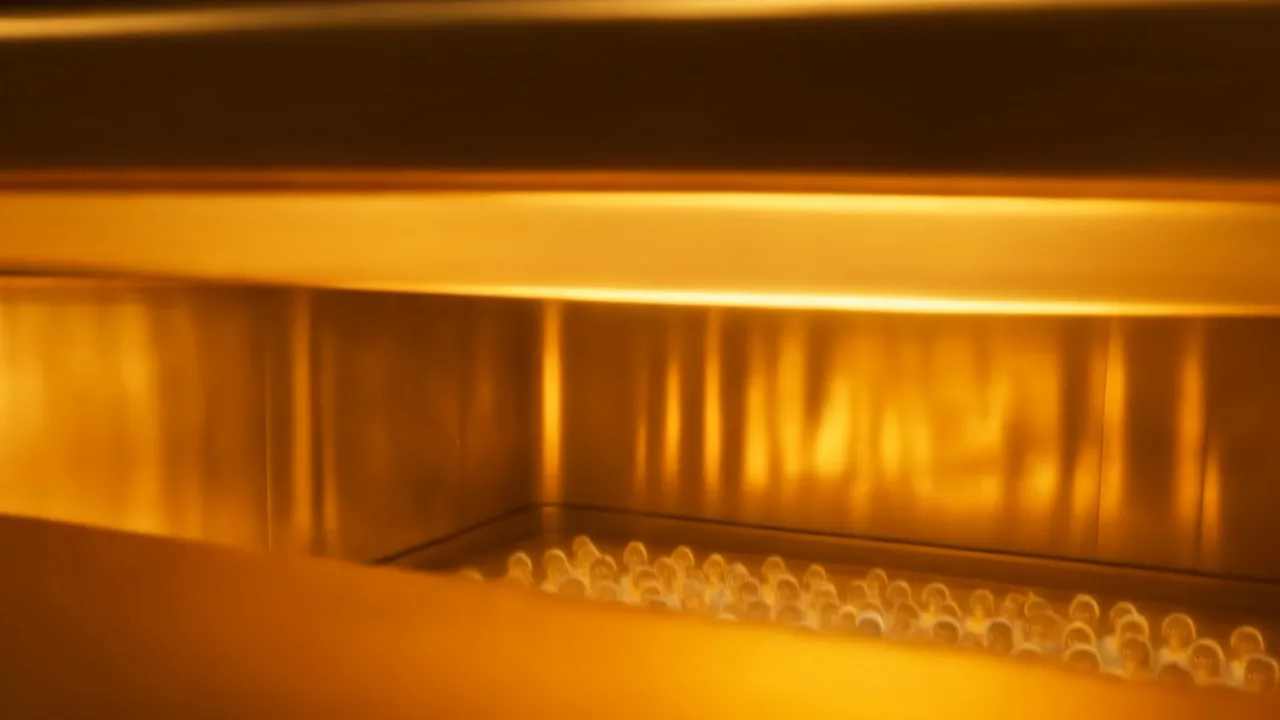 The fifth seal gives, and the light goes down — under the rim of the great golden altar