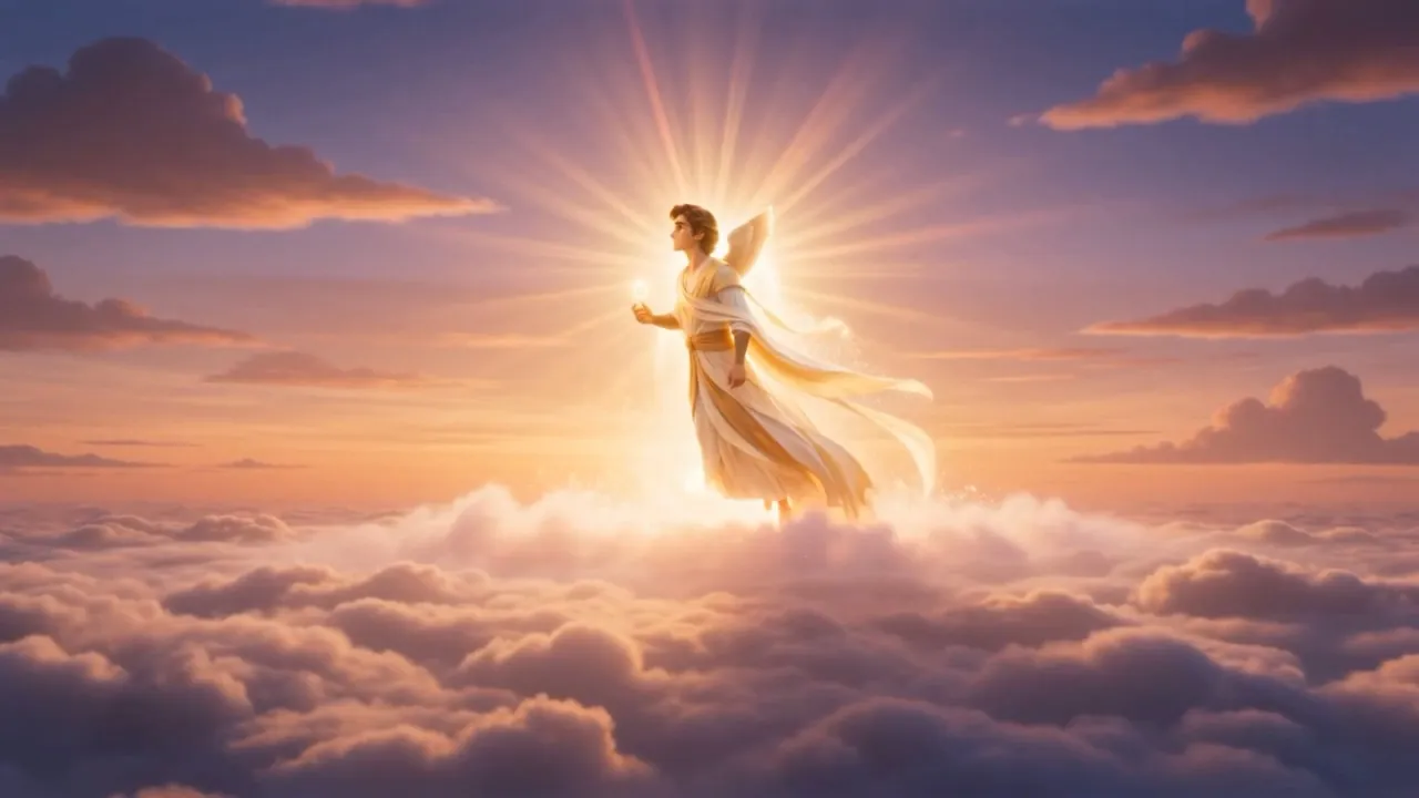 And something rises out of the sunrise, robes streaming like morning