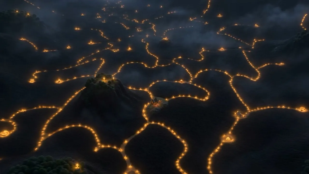 Every one of them an island of untouched calm in the flowing dark