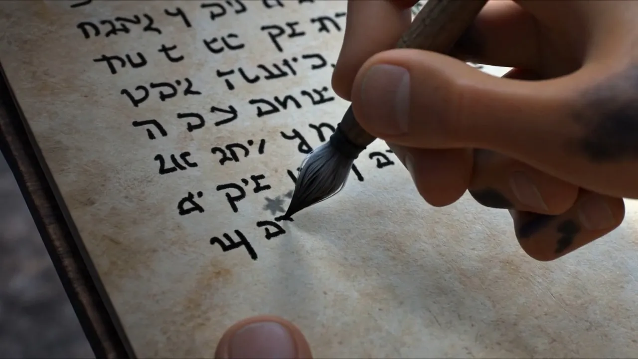 He sets his jaw, dips his pen, and keeps writing