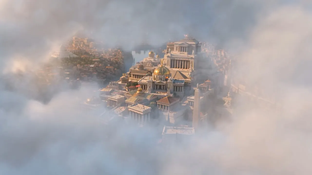 The cloud parts, and there it is: the great city, at full voice