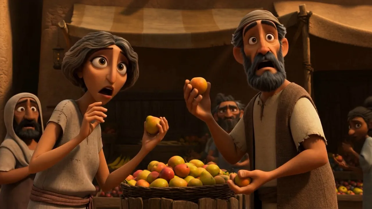 Sellers mid-cry. Buyers mid-haggle. Every face turning the same way