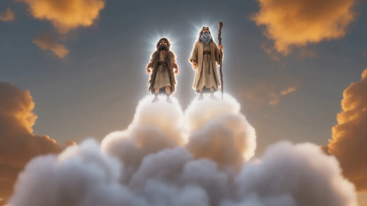 Up they go — unhurried, escorted, royal