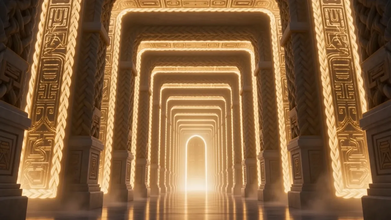 Rank behind rank behind rank, a corridor of glory unlocking toward its heart