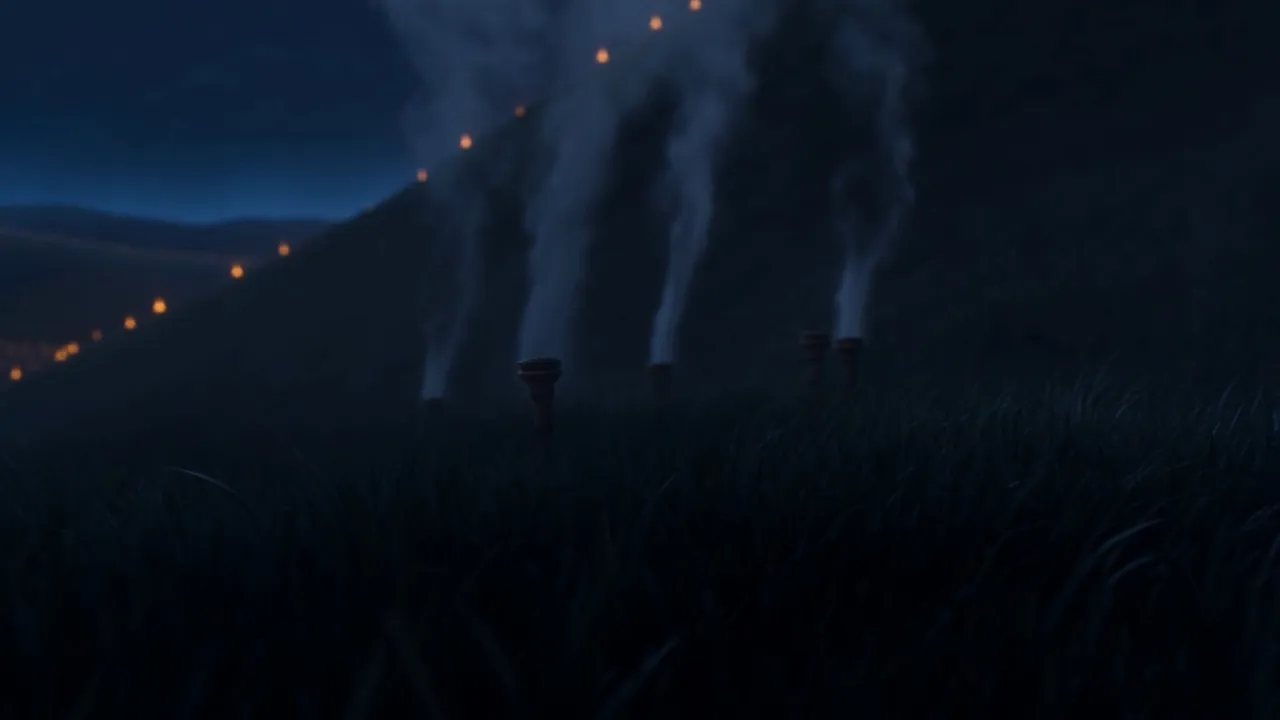And where gold stood, thin threads of smoke stand instead