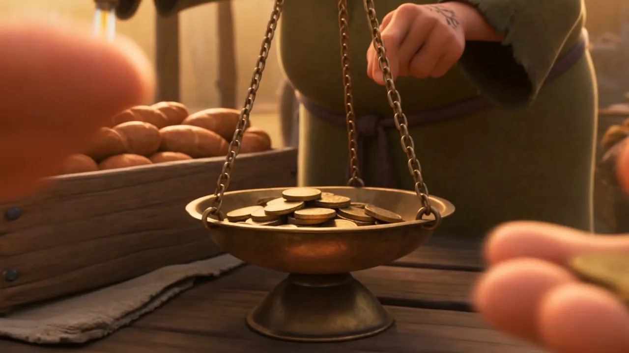 Coin, cloth, fish, oil, and every hand in every exchange marked the same way