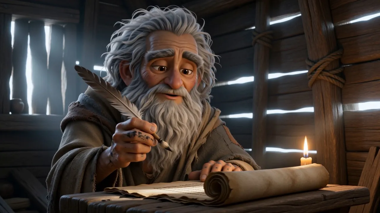 And on an island far away, an old man writes the sentence down and sets the period in place