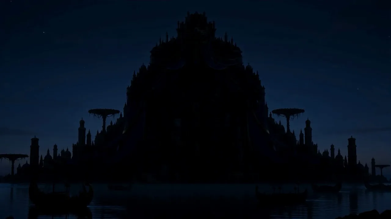A crown-shaped absence where the glitter was