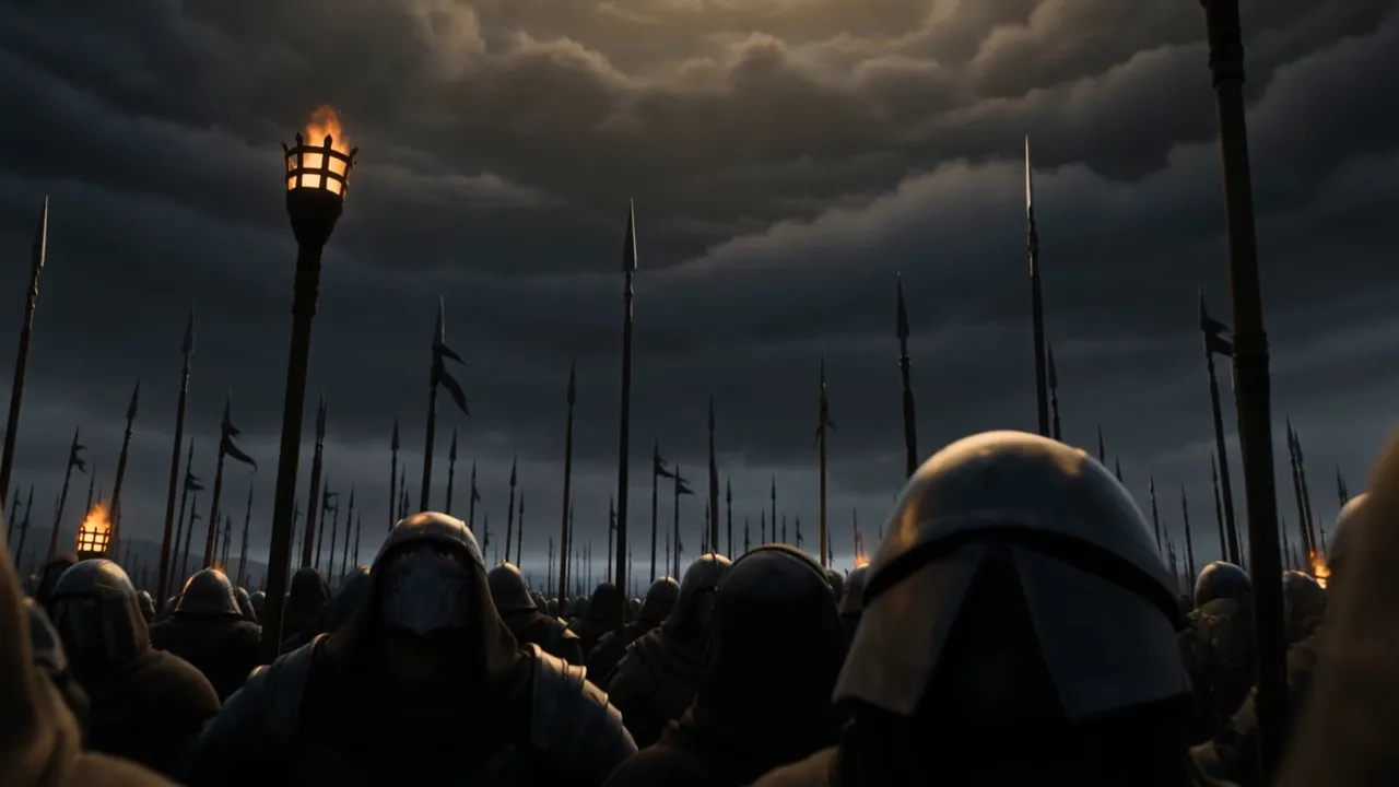 Ten million faces under the smoke, and every one of them turned up