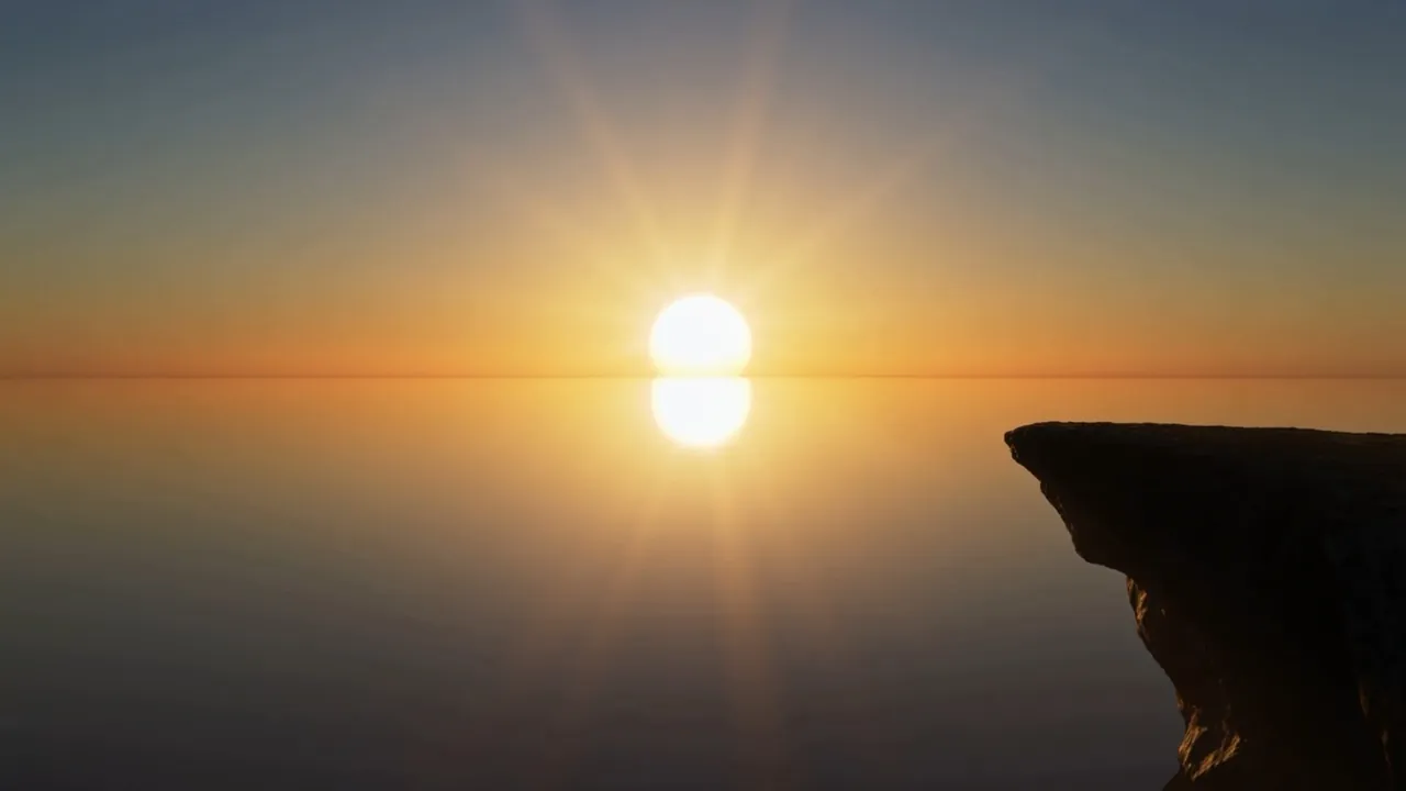 And a sunrise with nothing whispering underneath it. The first one ever