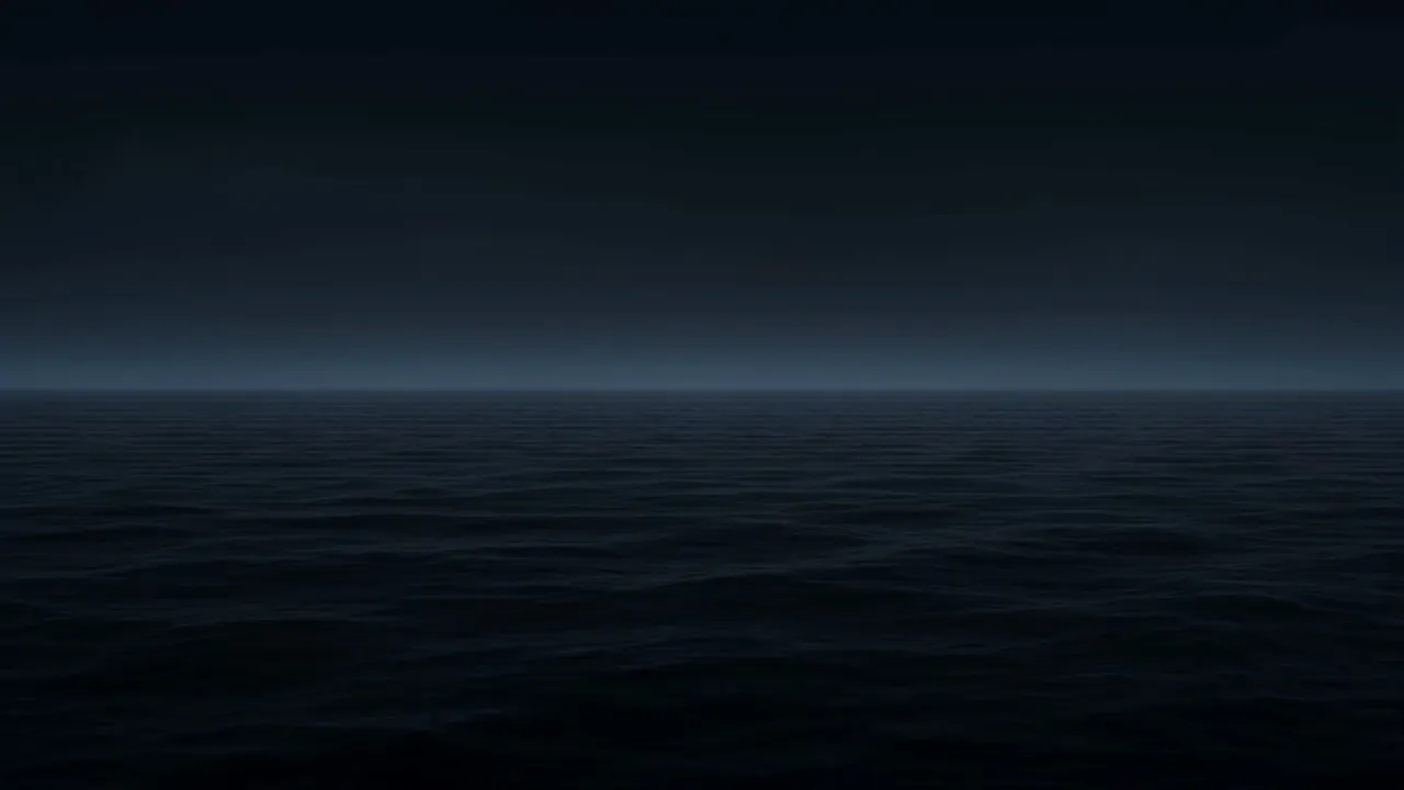 One black ocean, flat and lightless — the last thing that has not answered
