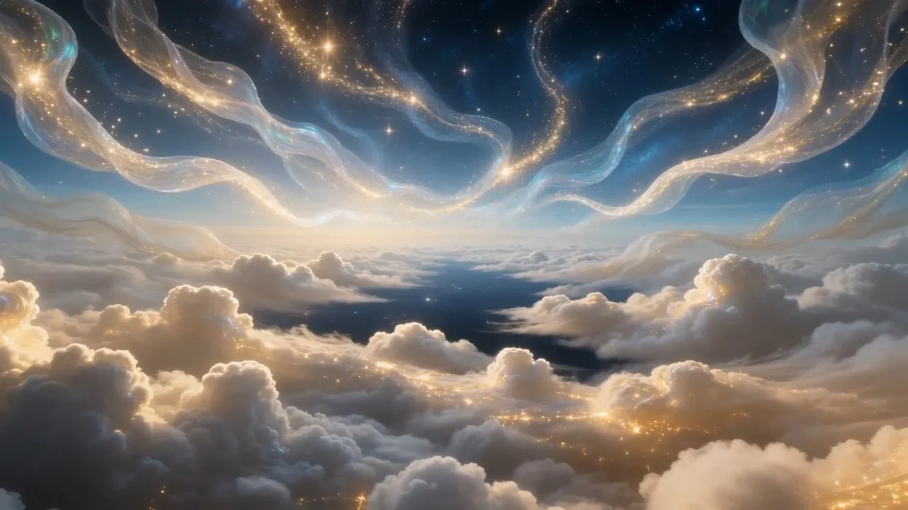 The clouds part. Not shoved by wind. Opened, the way a crowd opens
