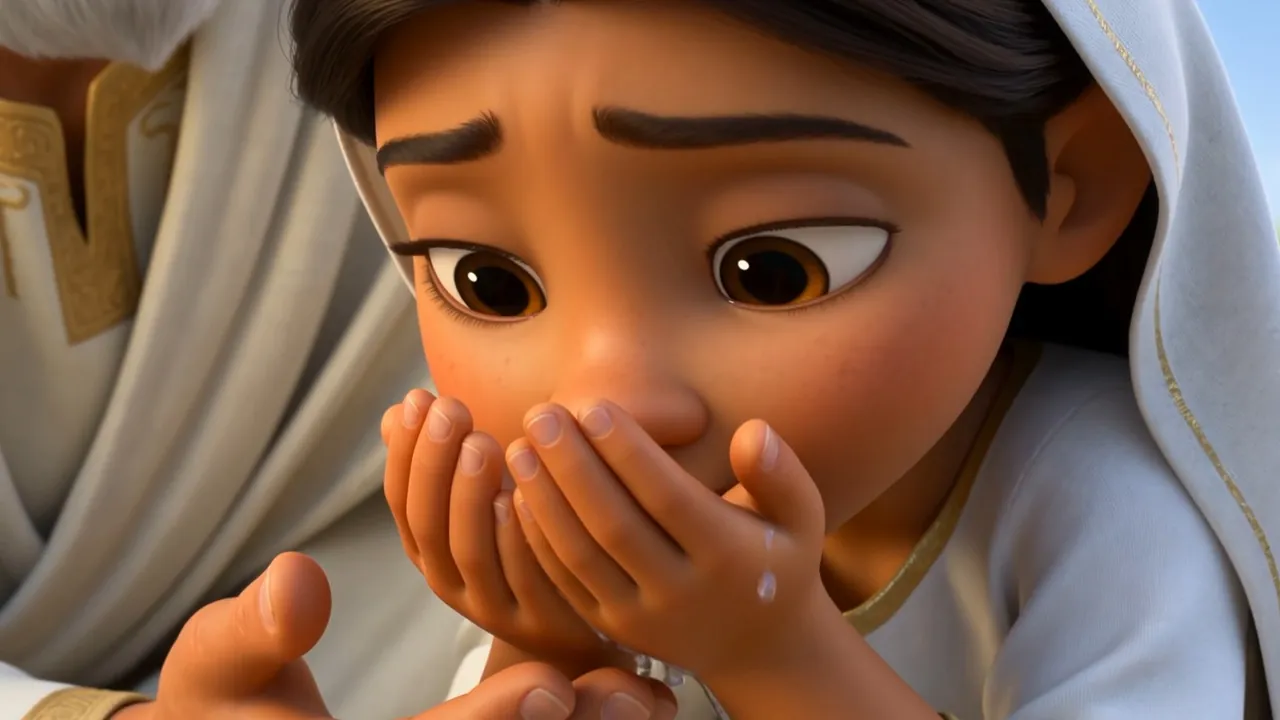 She dips, and lifts, and drinks — and looks up with water on her chin