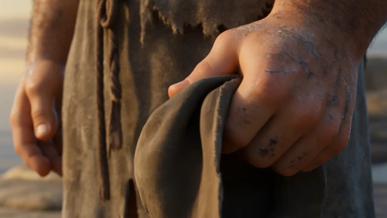 The cap turns in his hands. Around, and around