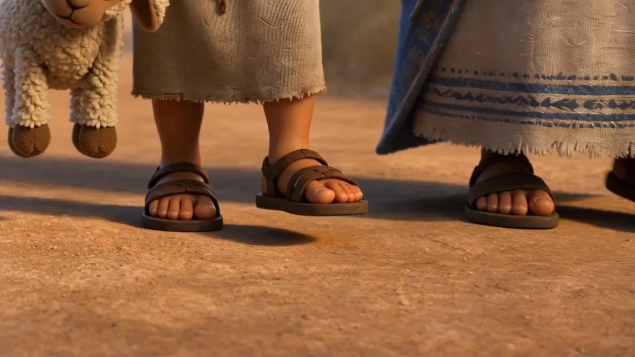 The family sets out on the Shiloh road at dawn