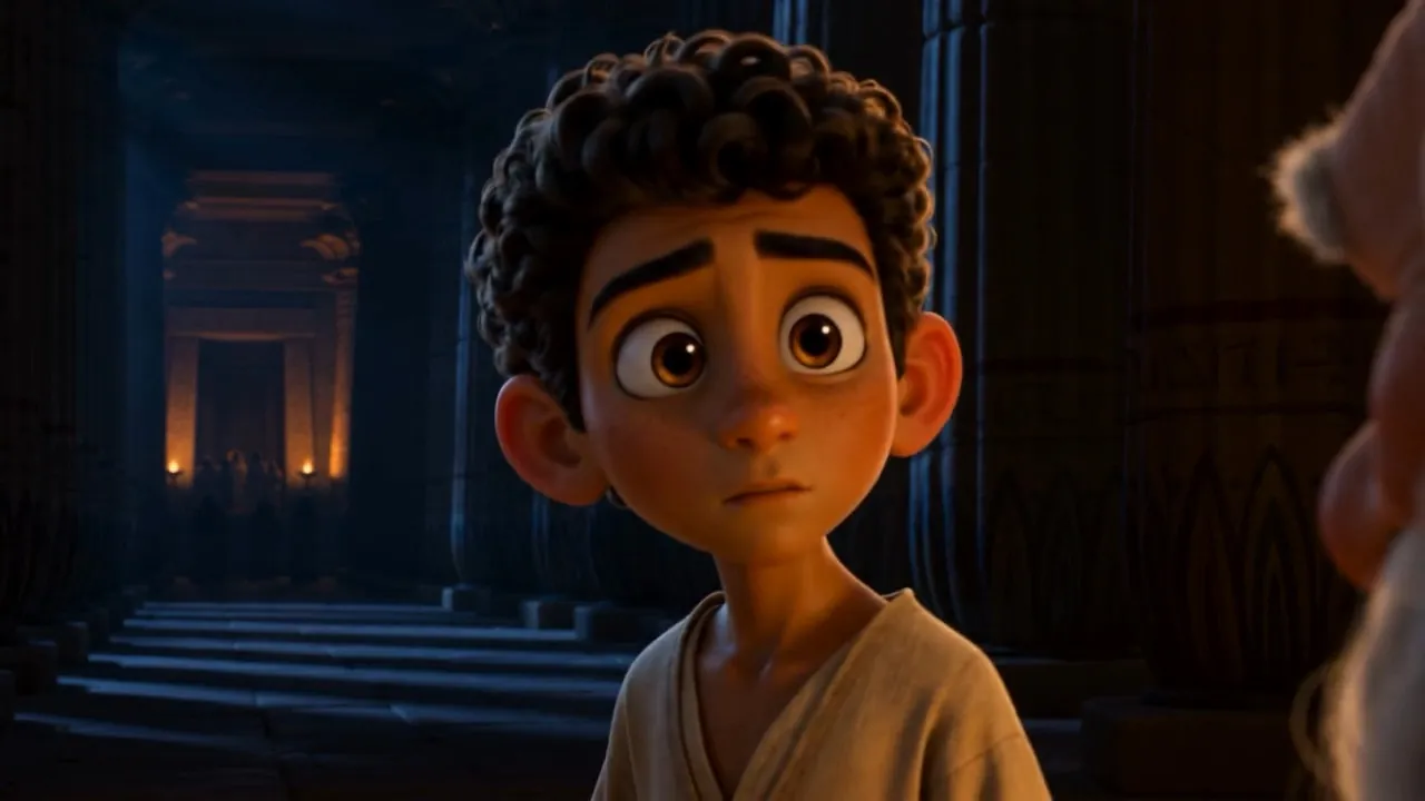 The boy answers the dark