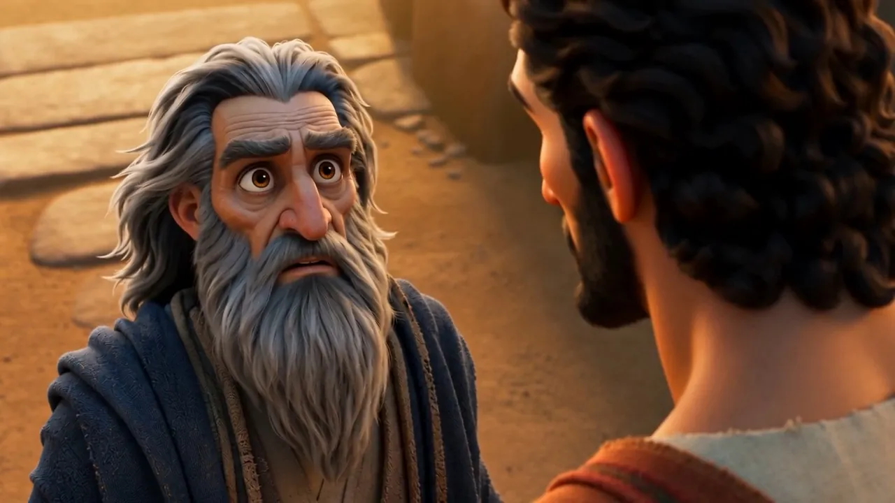 Recognition moves across the prophet's face