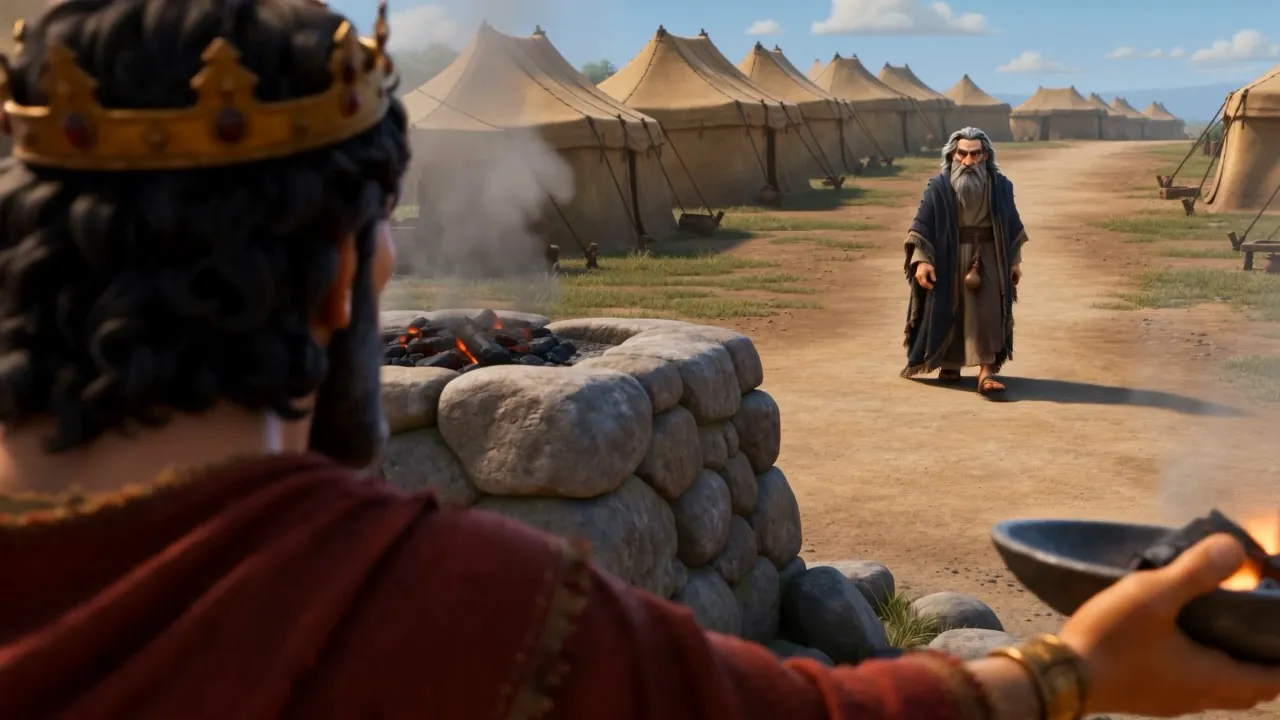 The prophet's level stare