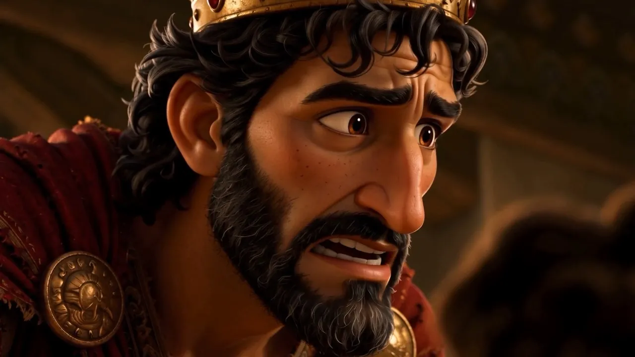 And the king cannot look at what he has just done