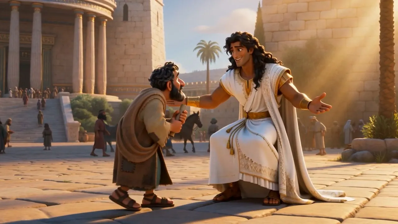 The handsomest man in Israel, and the king's own son