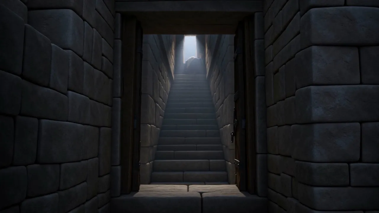 And the stairway stays empty a long time